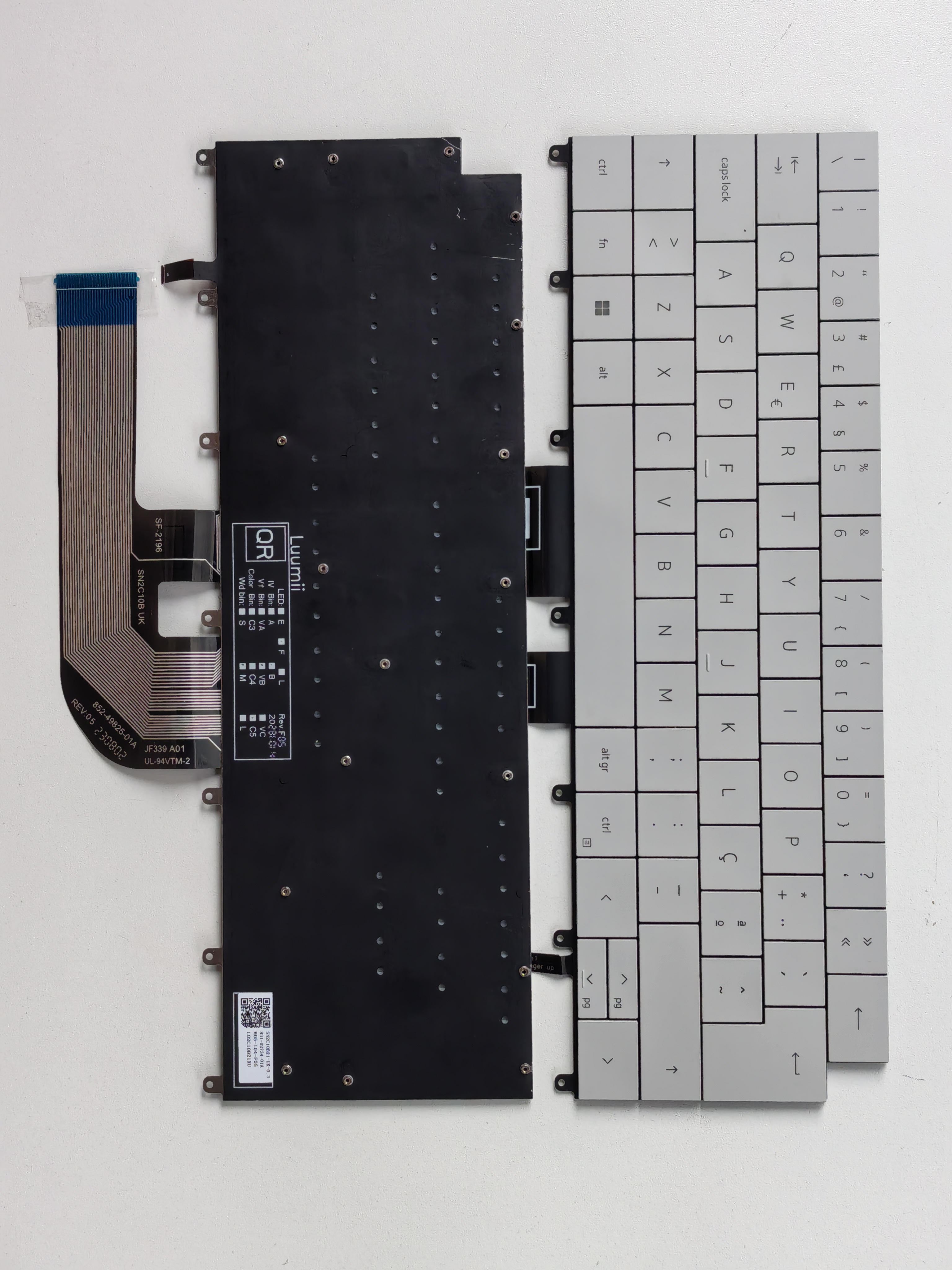 Picture of New Replacement Laptop Keyboard For DELL 9440/XPS14 9440 P184G Off-White Backlit PO Layout